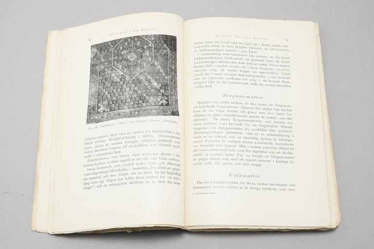 20 books on oriental rugs and carpets, 20th century.