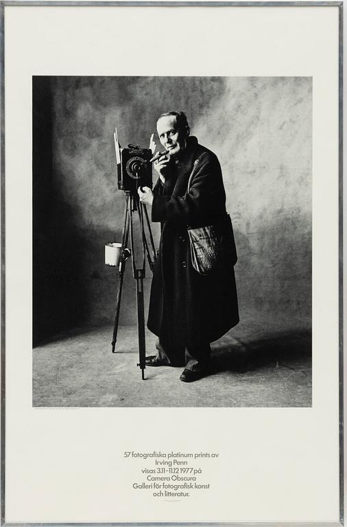 Posters, offset, 2 pcs, for Irving Penn's exhibition at Camera Obscura, 1977.