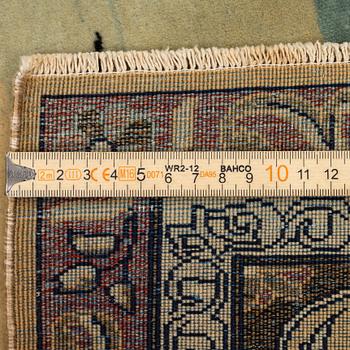 An antique Keshan 'Dabir' rug, Central Persia, c. 128 x 109 cm.