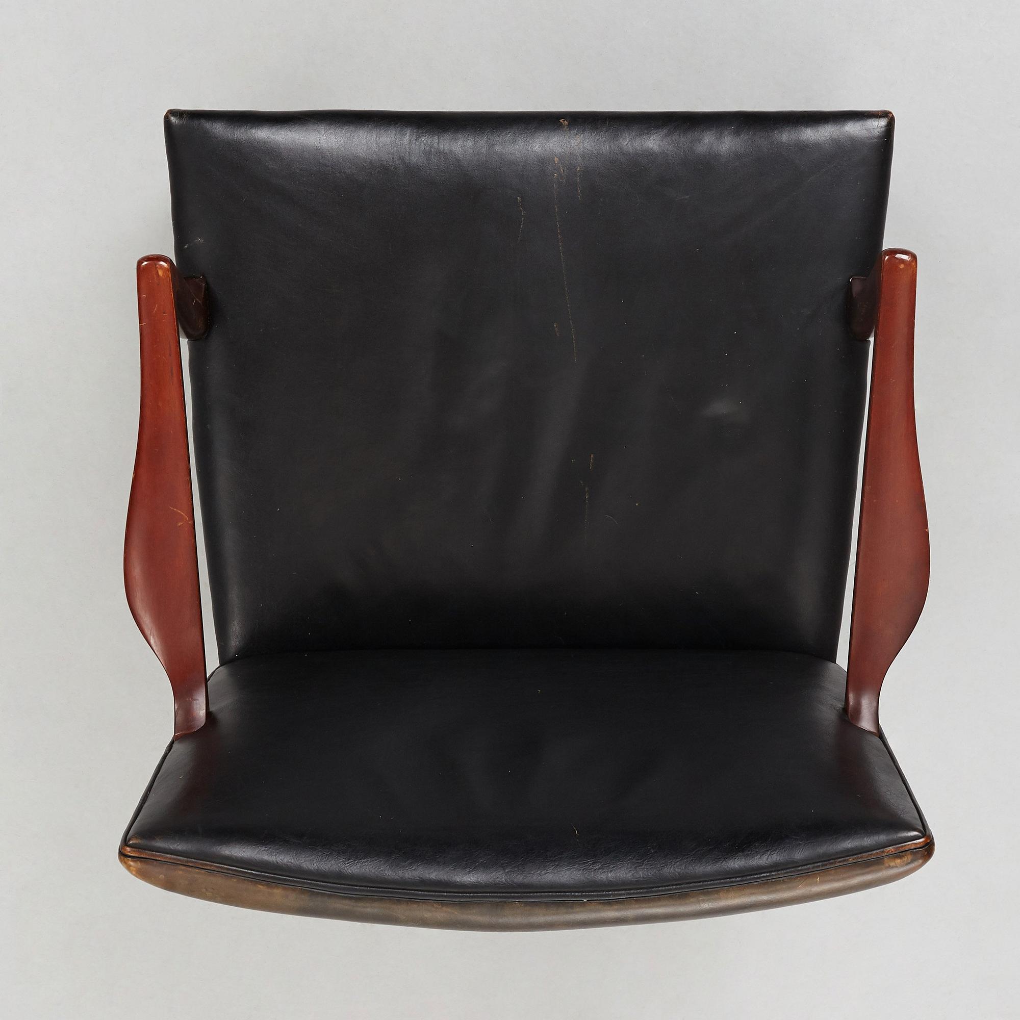 HANS J WEGNER, karmstol, modell "A422", Plan Møbler, Danmark, 1940-tal.