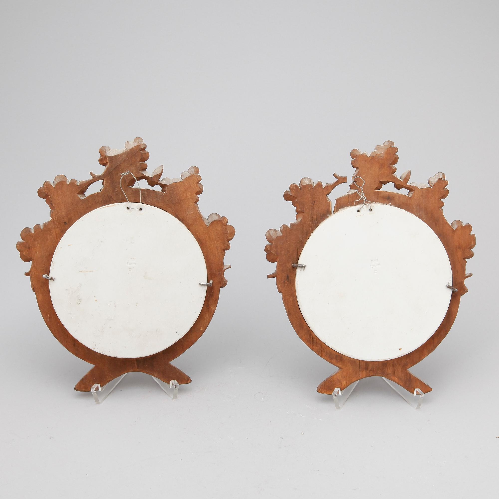 RELIEFER, 4 st, parian, Bing & Gröndal, Danmark.