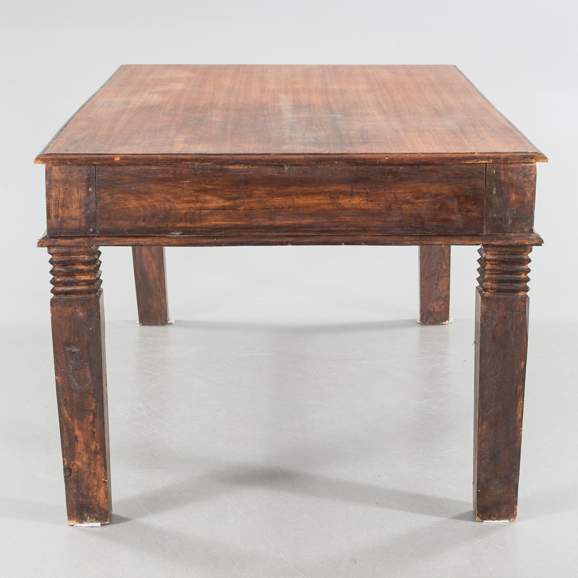 An indian library table from the second half of the 20th century.