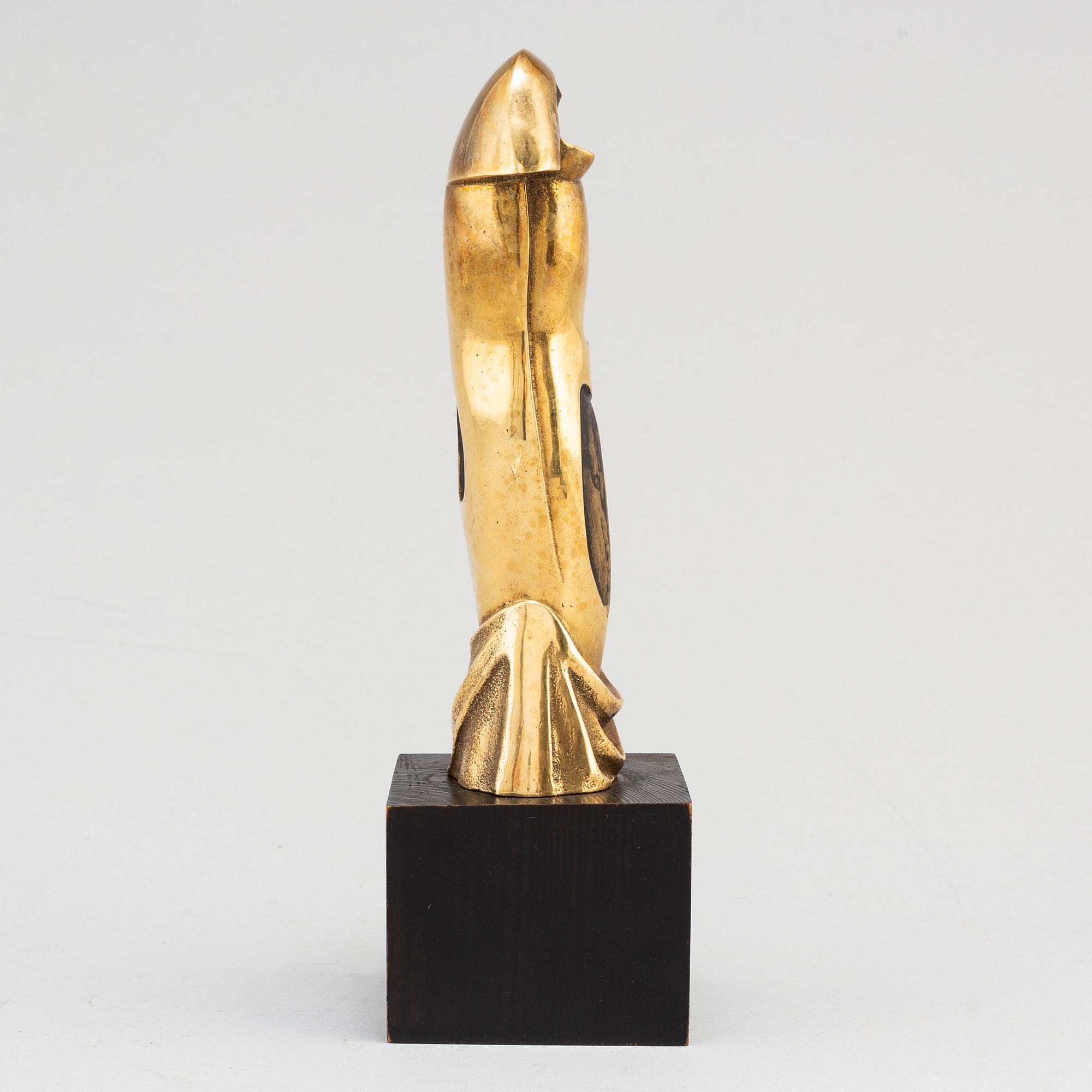 CHRISTIAN BERG, skulptur i brons signerad C.B.