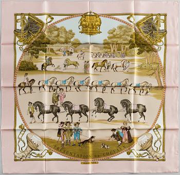 HERMÈS, "Presentation De Chevavx", Scarf.