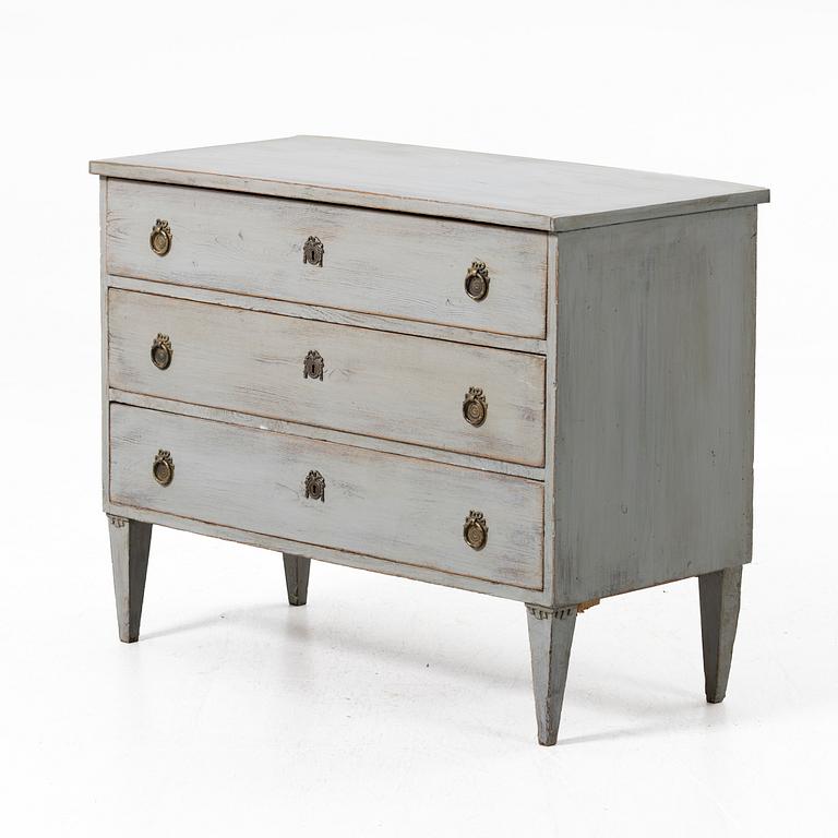 Late Gustavian chest of drawers, circa 1800.