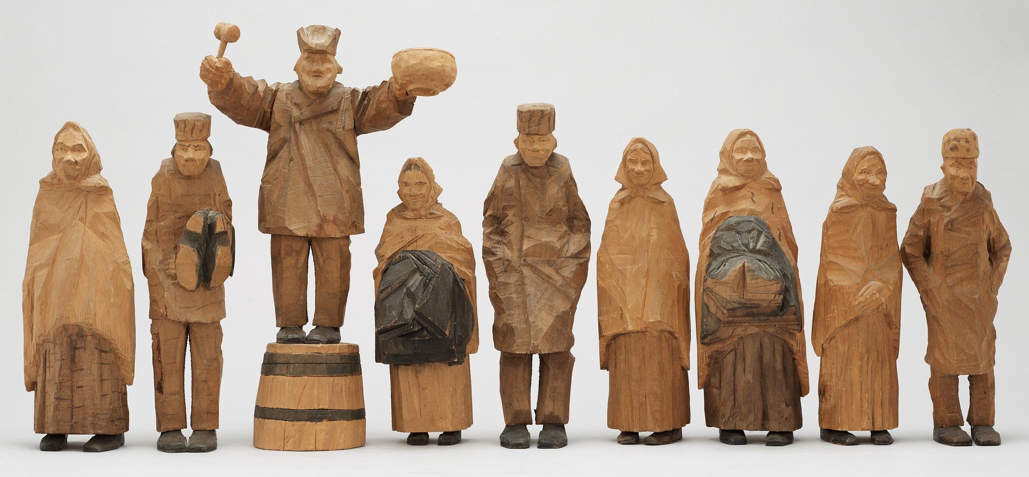 Axel Petersson Döderhultarn, "Auktion" (Auction).