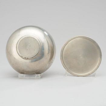 An Estrid Ericson pewter box, Svenskt Tenn, Stockholm 1952.