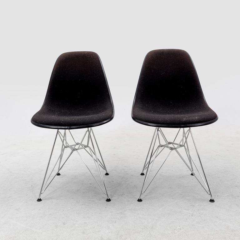 Charles and Ray Eames, stolar 6 st "Plastic chair DSR" Vitra daterade 2001.