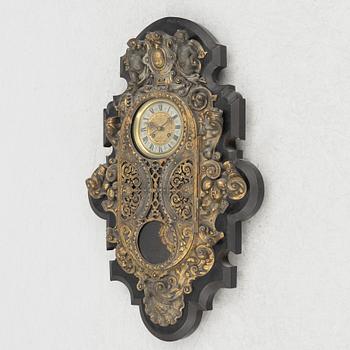Wall clock, Renaissance-Revival, second half of the 19th Century.