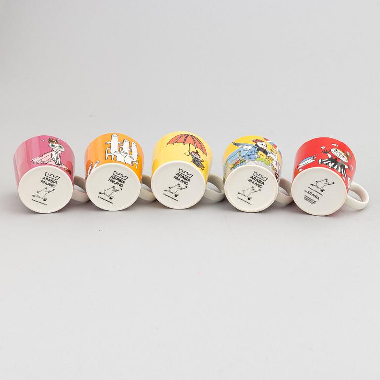 Muminmuggar, 10 st, Moomin characters, Arabia, 1999-2021.