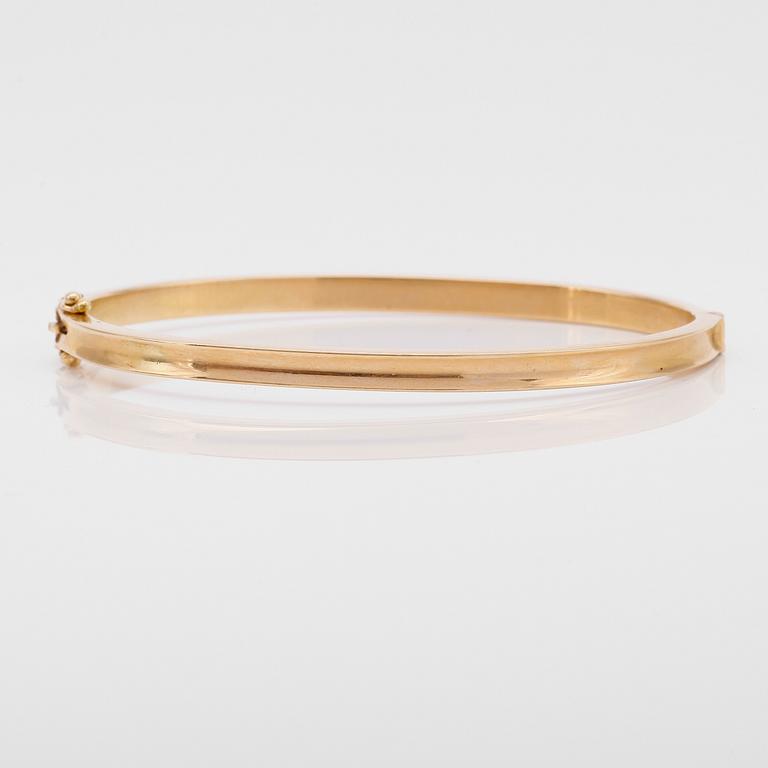 ARMRING, 18K guld, GD&Co, Malmö 1969. Vikt ca 22 g.