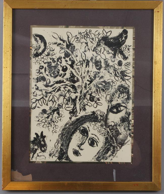 MARC CHAGALL , Litografi, osign.