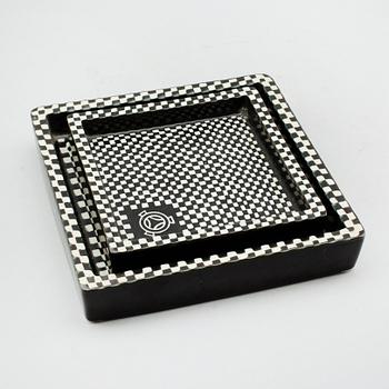 ASKFAT, 2 st, stengods, "Domino", Stig Lindberg, Gustavsberg.