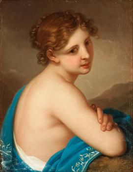 292. Giovanni Battista Lampi Hans krets, Allegorisk kvinnoporträtt.
