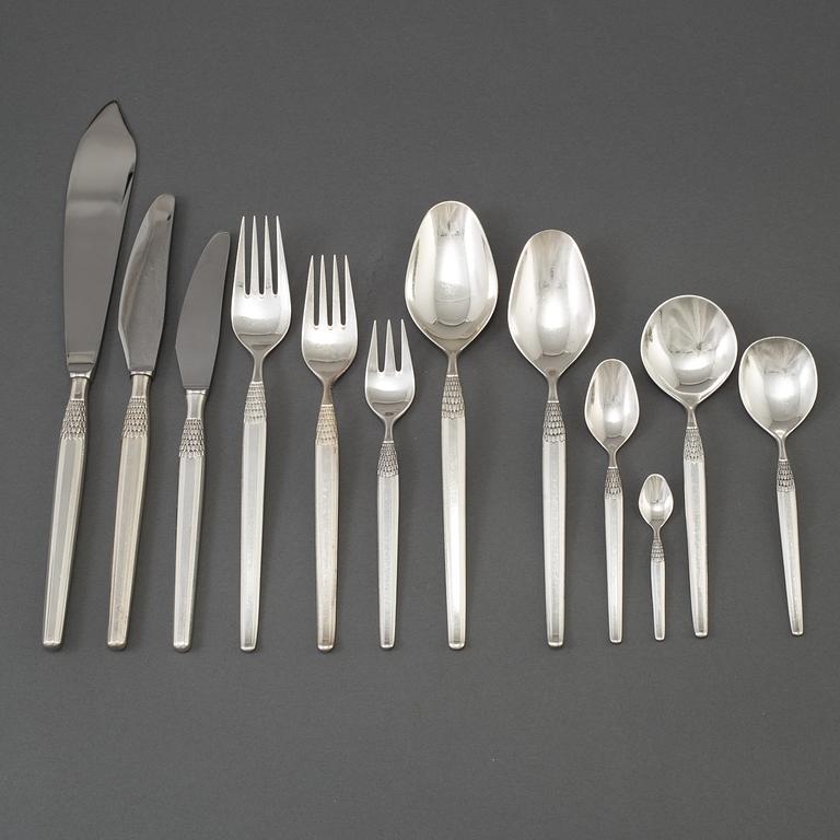 A set of 104 "Cheri" cutlery pieces in EPNS by Frigast Denmark.