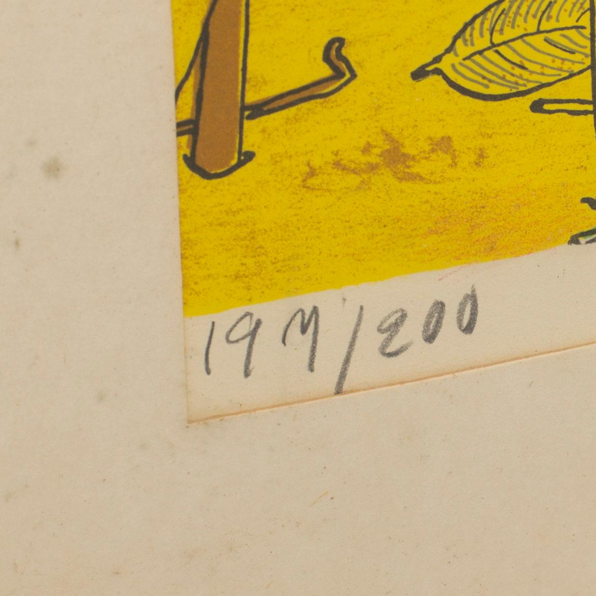 INGRID VANG NYMAN,  färglitografi signerad och numrerad 197/200.