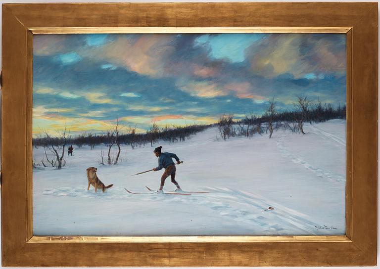 Johan Tirén, "Vargjakten" (The wolf hunt).