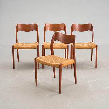 STOLAR, 4 st, Niels O Møller, J L Møller, Danmark, 1960-tal.