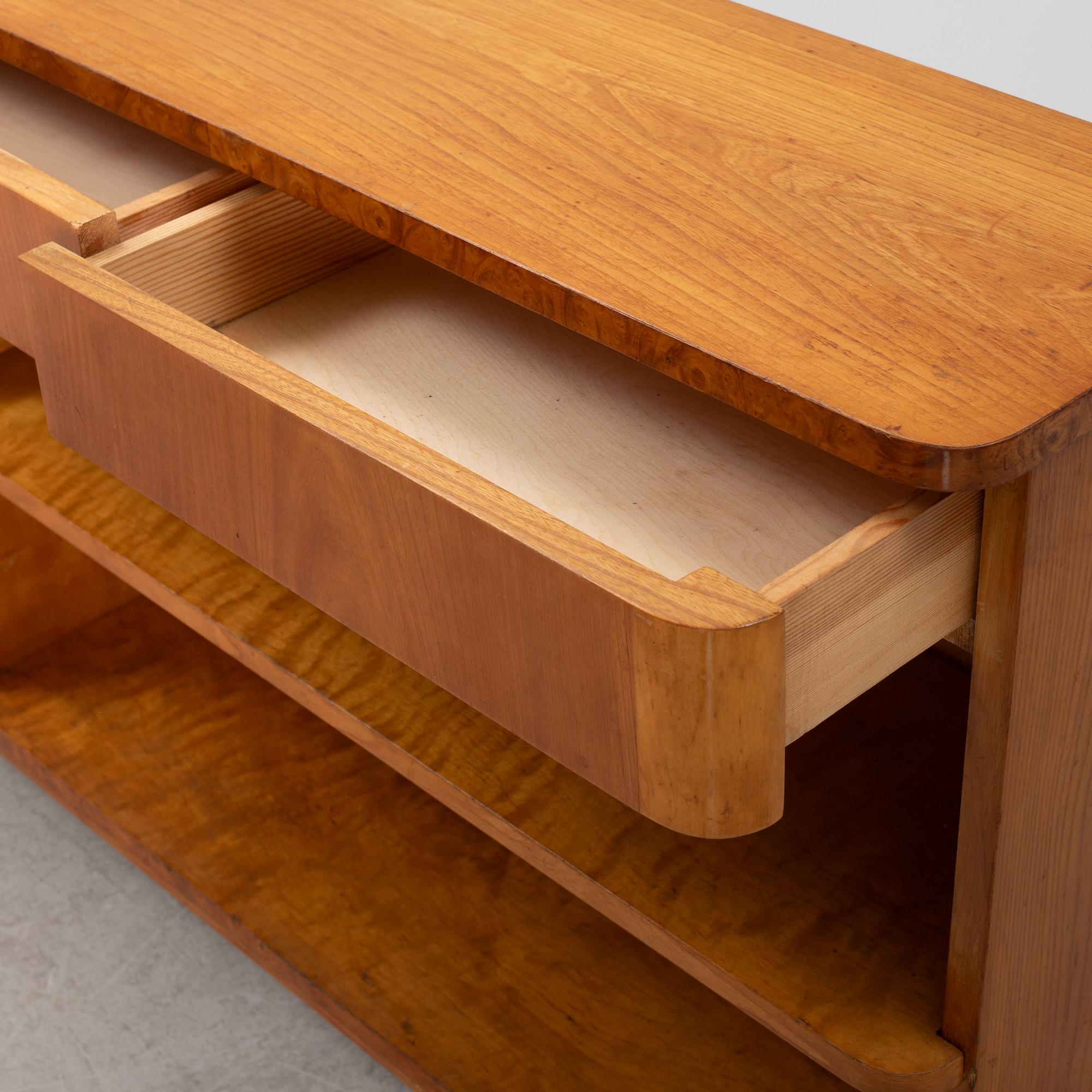 An elm veneered 'Excellent' book case, Ikea, mid 20th Century.