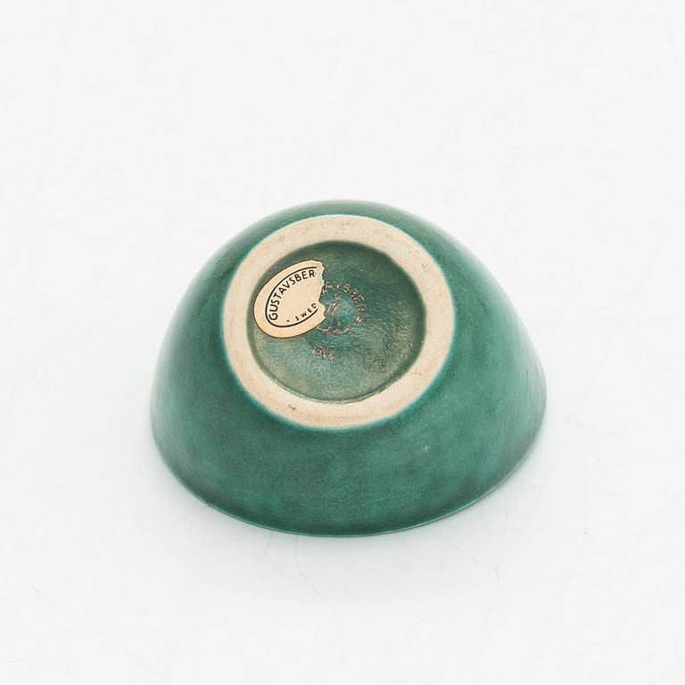 Wilhelm Kåge, vas, skålar 2st, "Argenta" Gustavsberg.