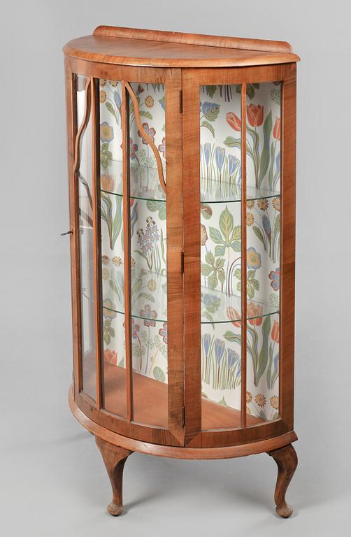 VITRINSKÅP, chippendale-stil, 1930/40-tal.