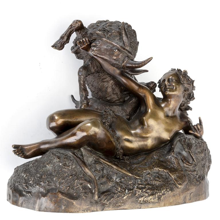 Gabriel Joseph Garraud a sign bronze sculpture.