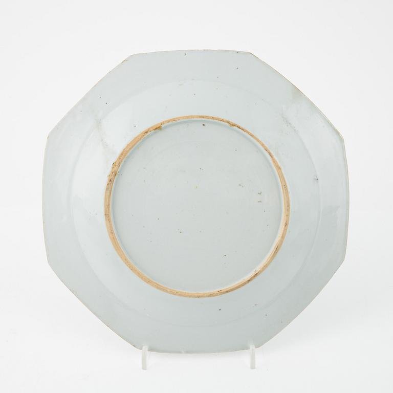 2+2 porcelain plates, Qing Dynasty, Qianlong (1736-95).