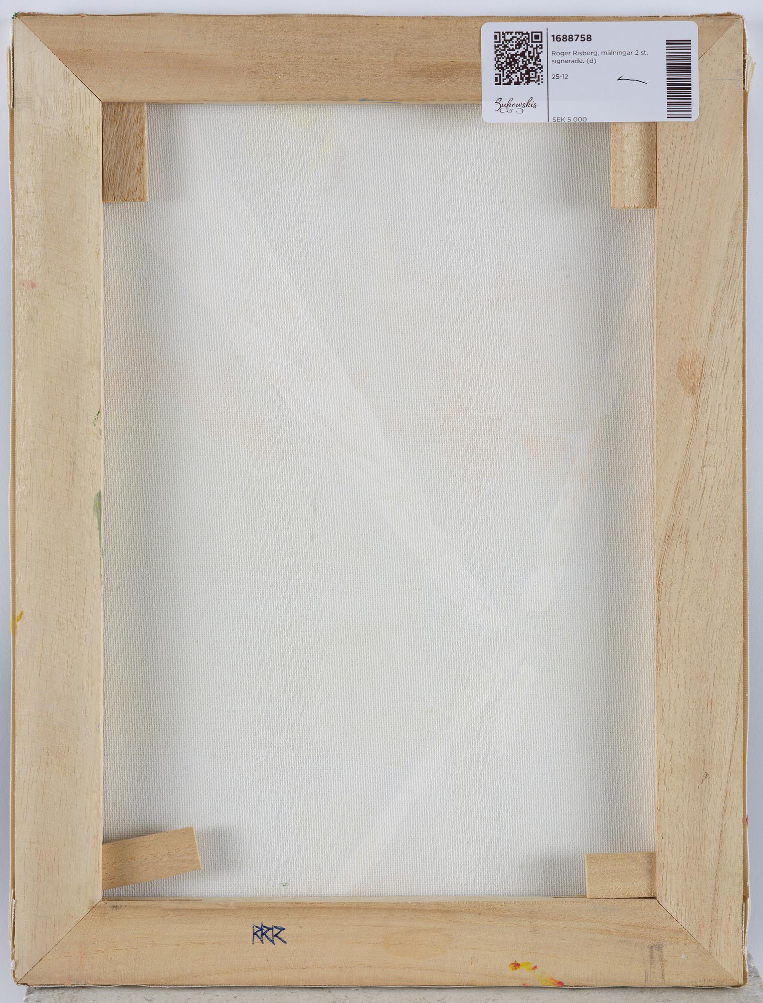 Roger Risberg, "Pojke med boll" samt Utan titel.