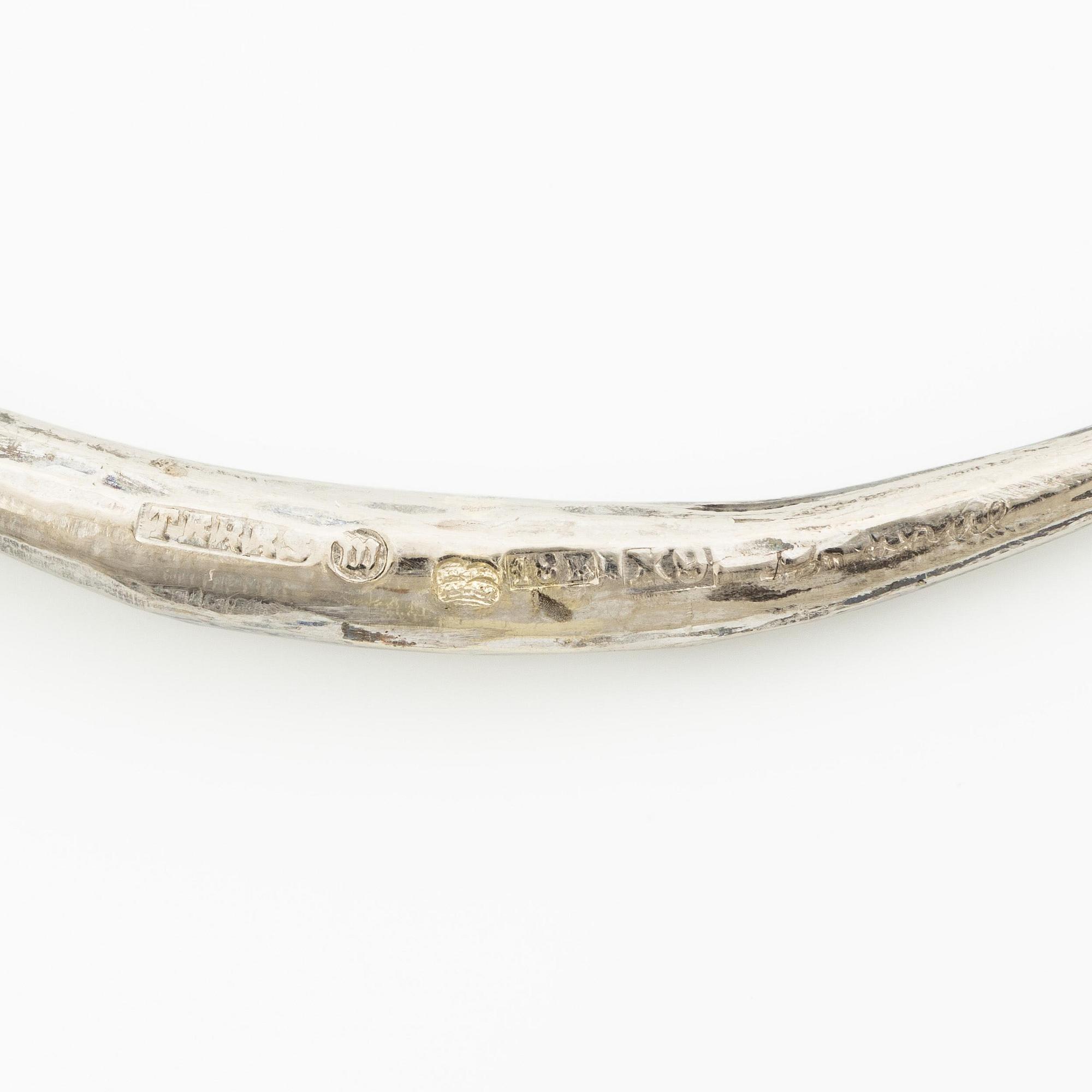 PA Lundahl-Terrs, a necklace, 18K white gold, Växjö 1972.
