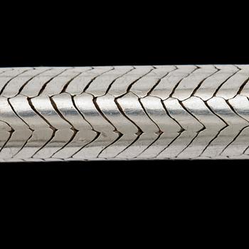 COLLIER, ormlänk, silver, 1900-tal. Vikt ca 336 g.