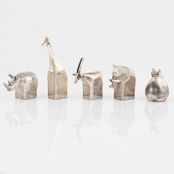 Figuriner, 5 st, bl.a. Gunnar Cyrén, Dansk Designs, Japan.