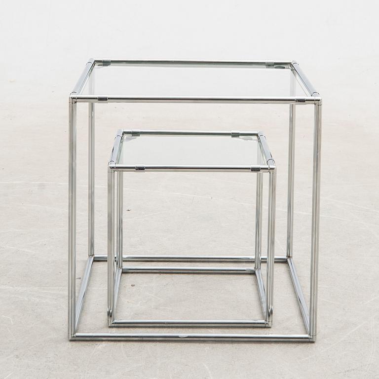 Poul Cadovius, Side table/set of tables 2 pcs "Abstracta" Denmark late 20th century.