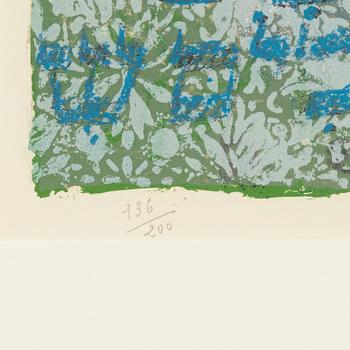 Theo Tobiasse, lithograph in colours, signed 136/200.