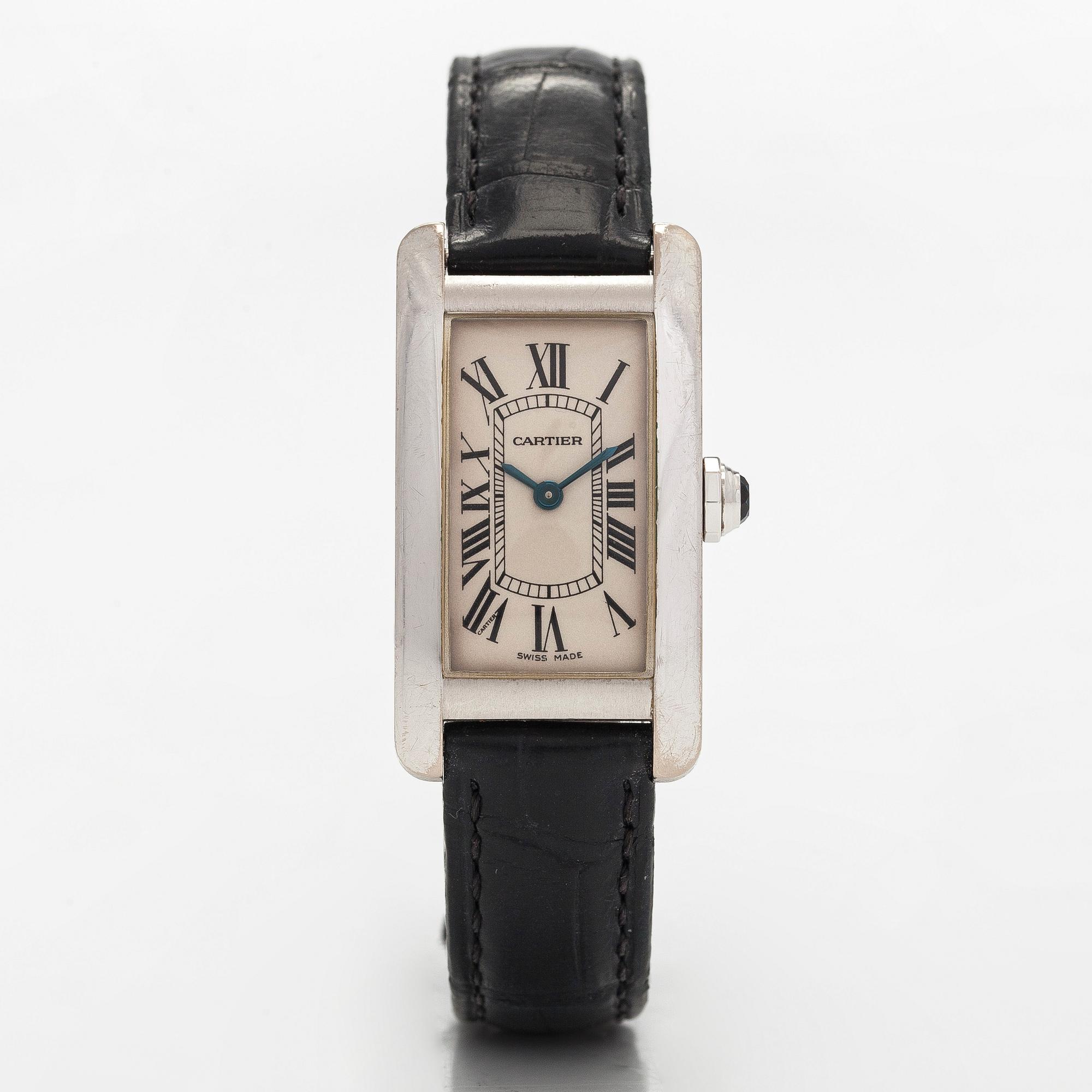 Cartier, Tank Américaine, armbandsur, 19 x 27,5 (35) mm.