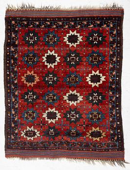 An Antique, probably Turkmenistan, c. 113 x 93 cm.