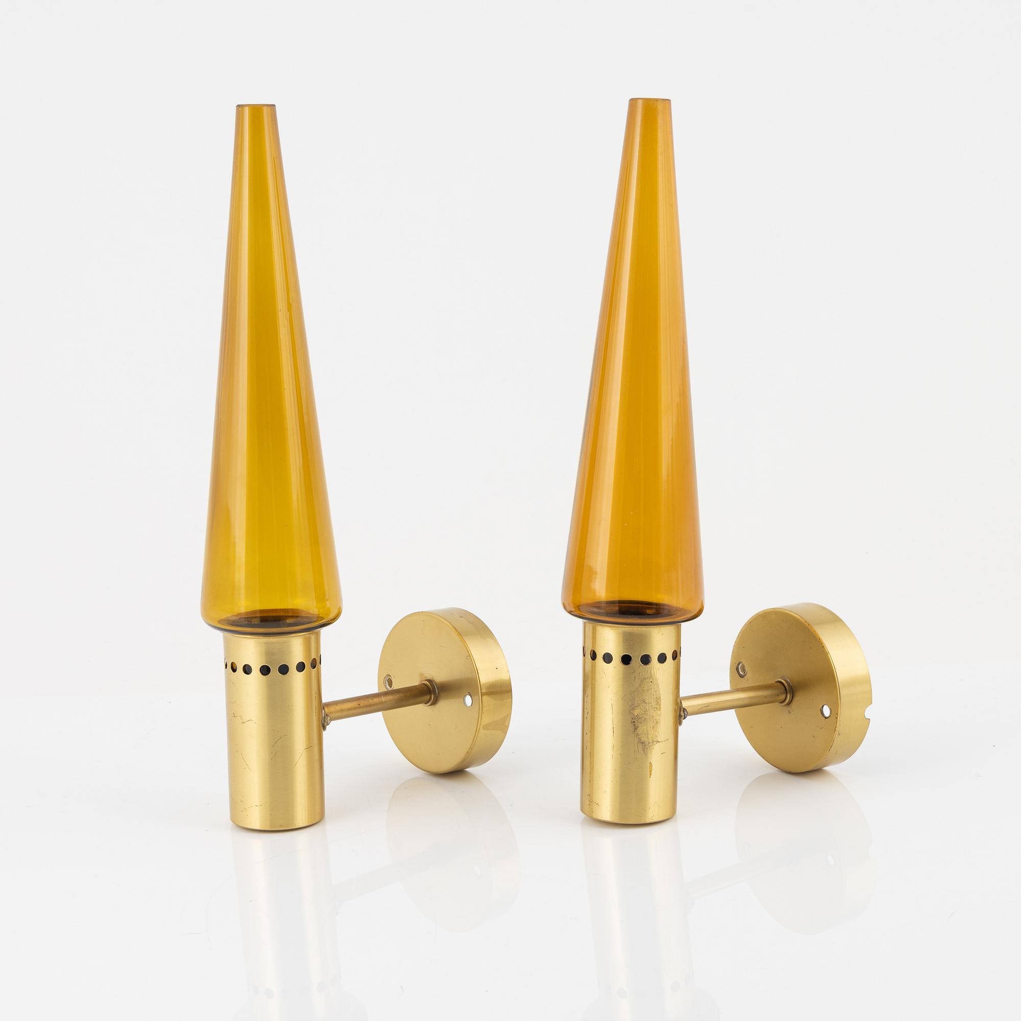 Hans-Agne Jakobsson, vägglampor, ett par, Markaryd.