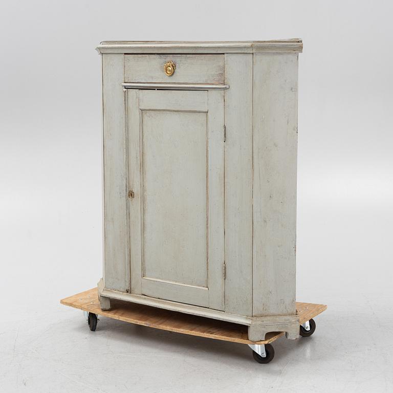 A painted cupboard, 19th Century.