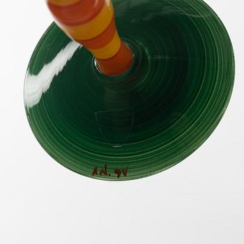Anne Nilsson, glas, 11 st, "Polka", Orrefors.