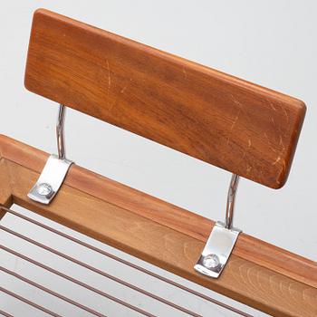 Peter Hvidt & Orla Mølgaard Nielsen, a corner sofa with table, three pieces, 'Minerva', France & Daverkosen, Denmark, 1950s/1960s.
