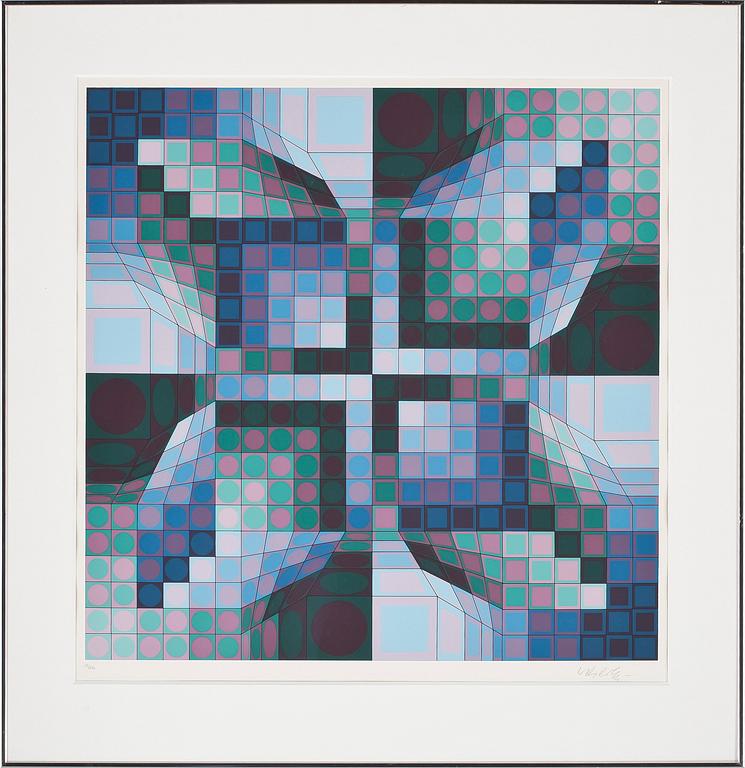 VICTOR VASARELY, litografi, signerad o numrerad XXXIII/XXXV.