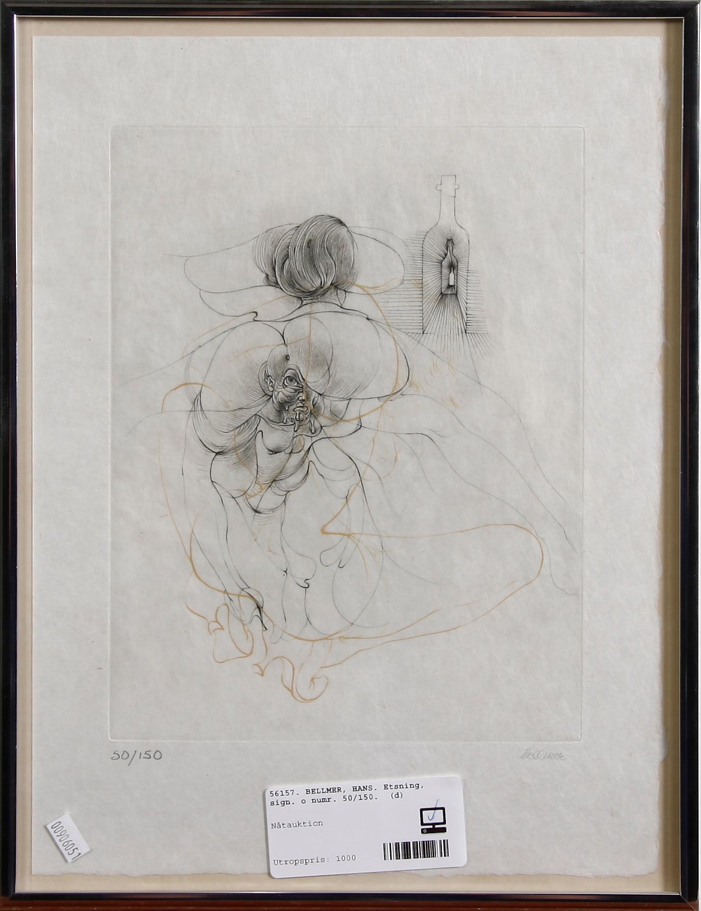 BELLMER, HANS. Etsning, sign. o numr. 50/150.
