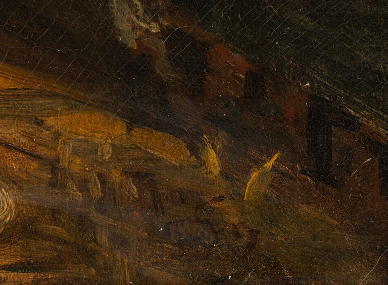 Ferdinand Fagerlin, oil/sketch on papaer-panel.