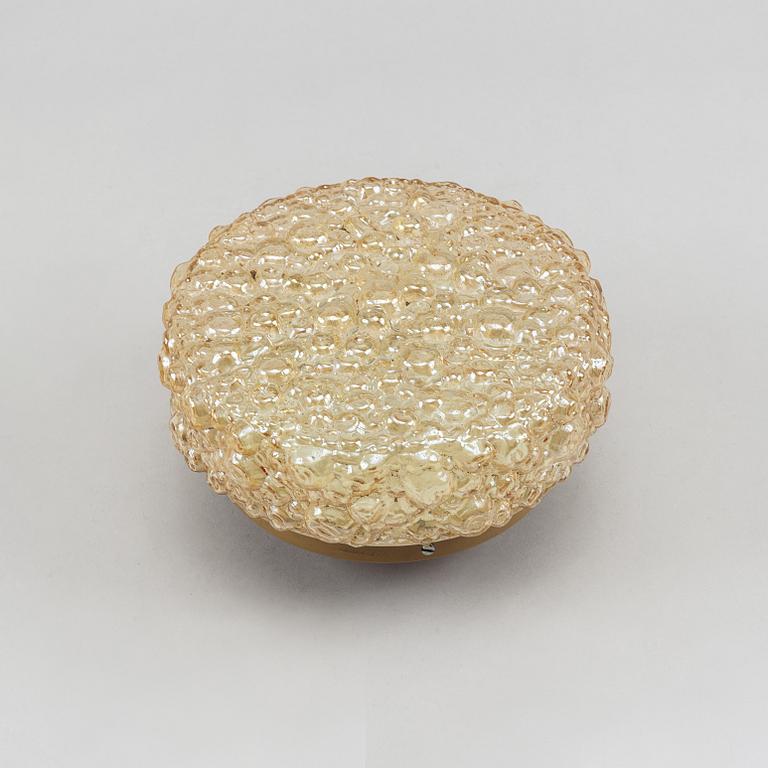 A glass ceiling light, Glashütte Limburg, Germany, second half of the 20th Century.