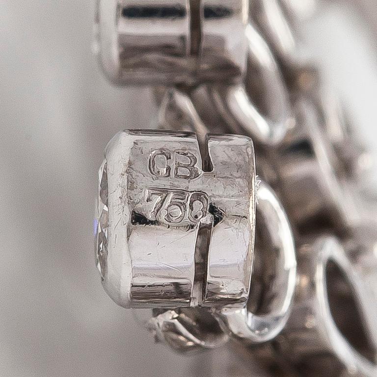 Collier, Bucherer, 18K vitguld med briljanstlipade och åttkantsslipade diamanter.