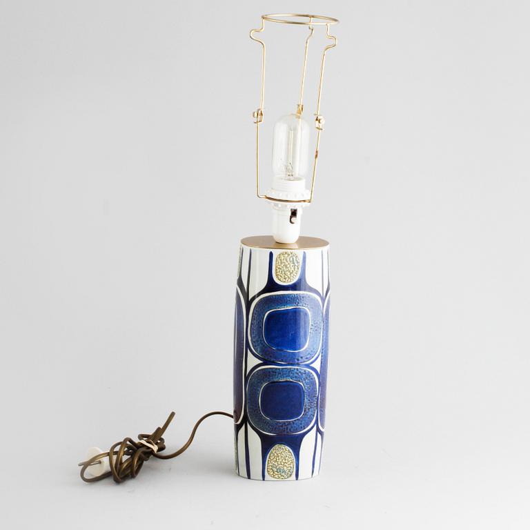 A ceramic table lamp by Inge-Lise Koefoed, Denmark, 1960s.