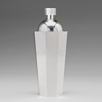 145. Wiwen Nilsson, cocktailshaker, Lund, 1960, sterling.