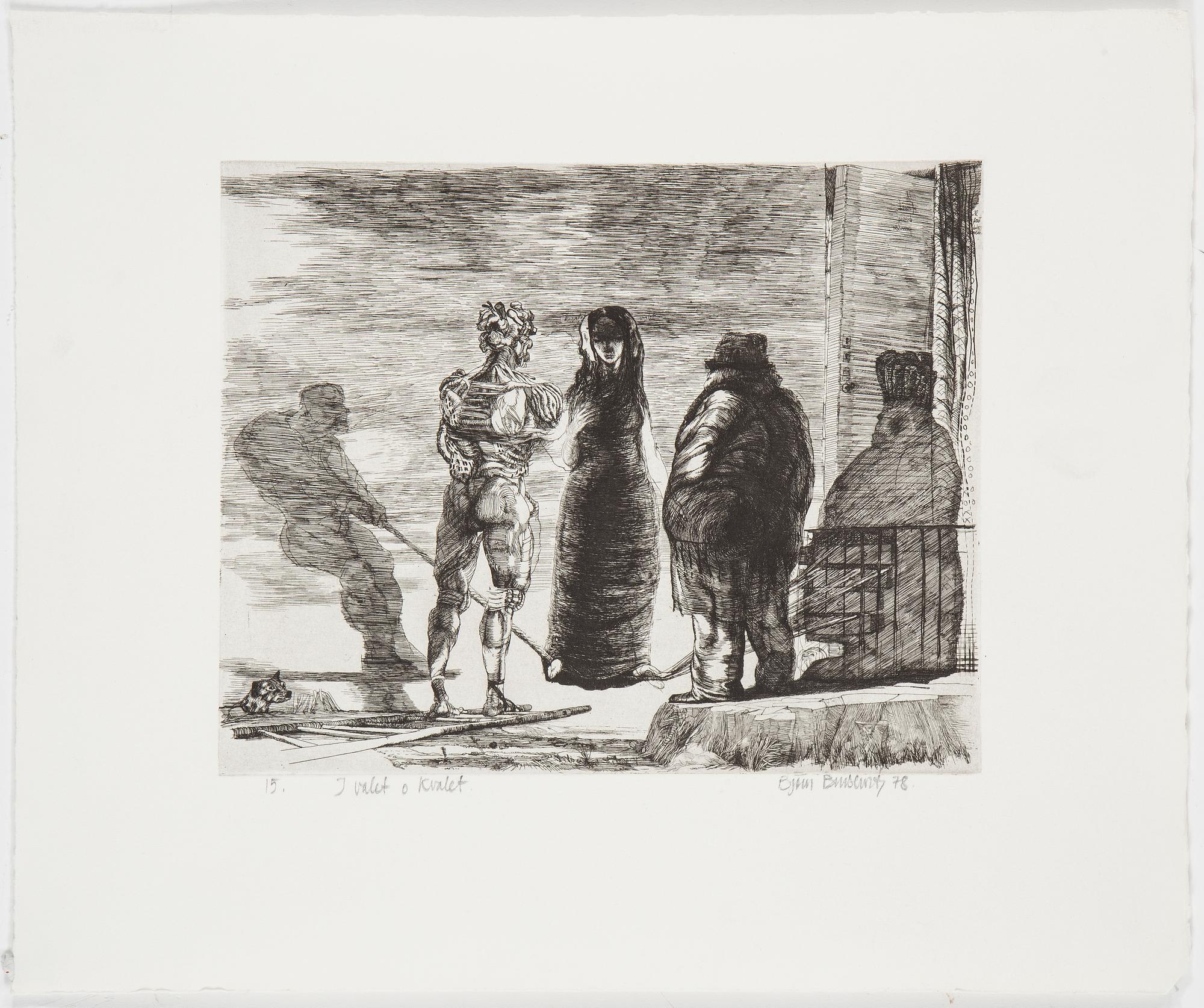 PARTI GRAFIK, ca 100 verk, bl.a från Föreningen för Grafisk Konst, Björn Brusewitz och Louis Bastin.