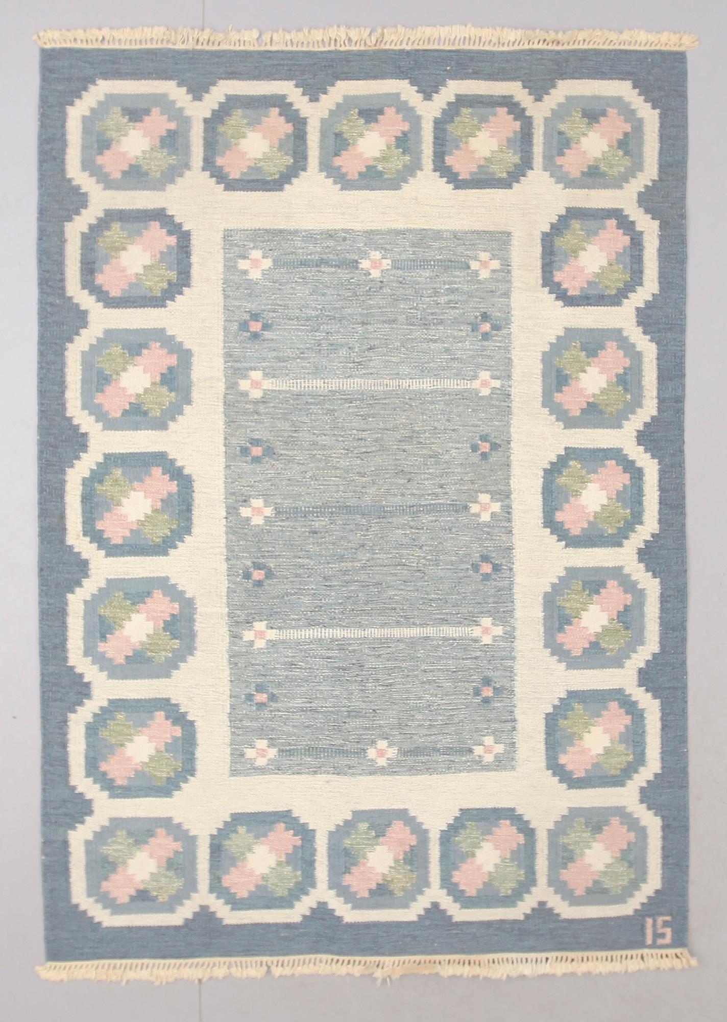 MATTA, rölakan, signerad IS, Ingegerd Silow, 236 x 169 cm.