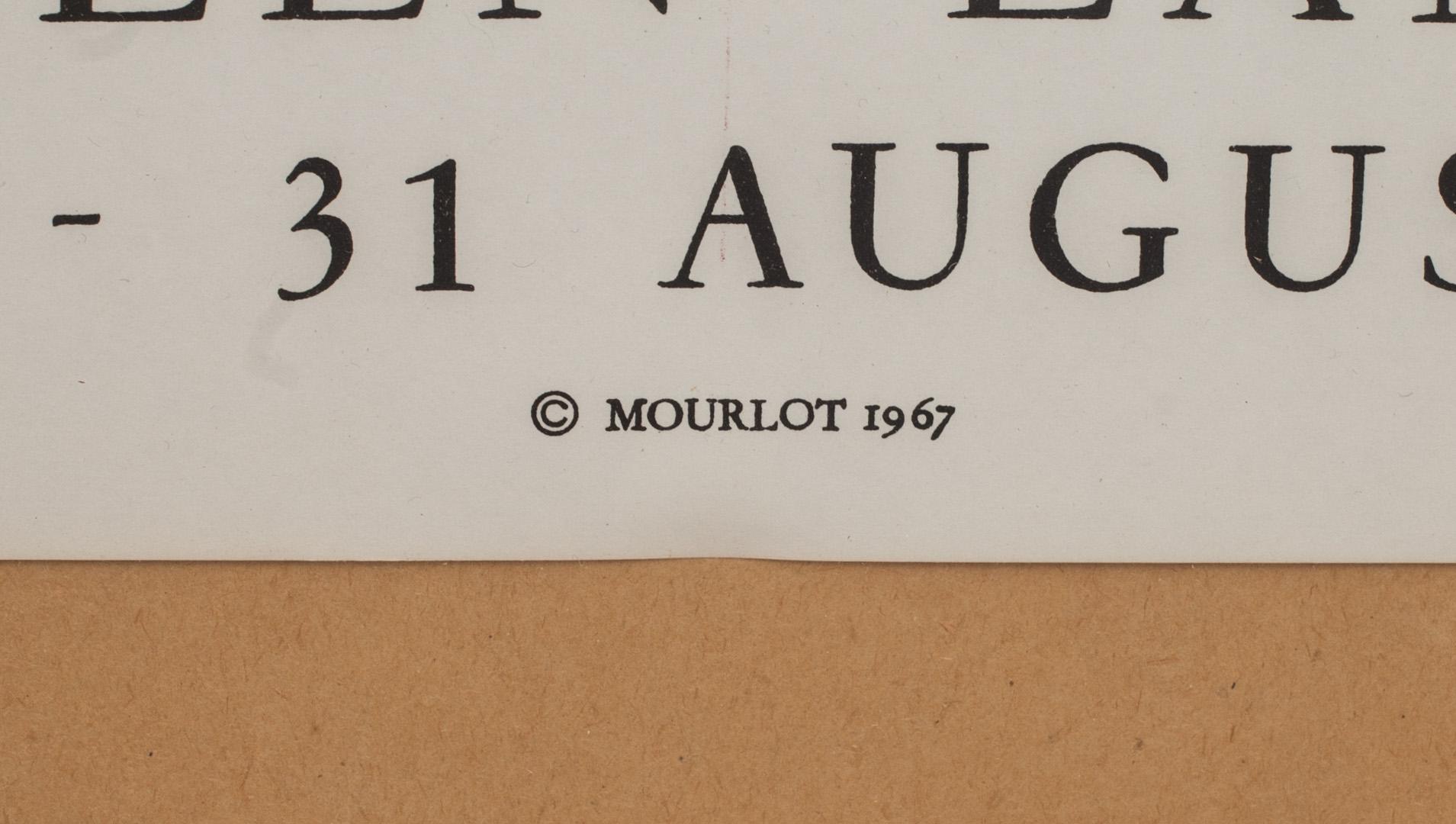 MARC CHAGALL, efter, affisch, Borstahusens Konsthall, Mourlot 1967.