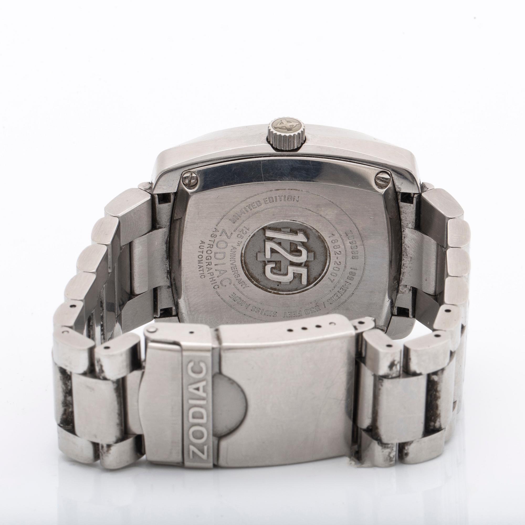 Zodiac Astrographic 125th anniversary, wristwatch, 41 X 46 mm.